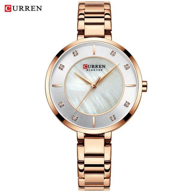 Montre analogique en quartz élégante pour femmes - Décontractée et étanche
