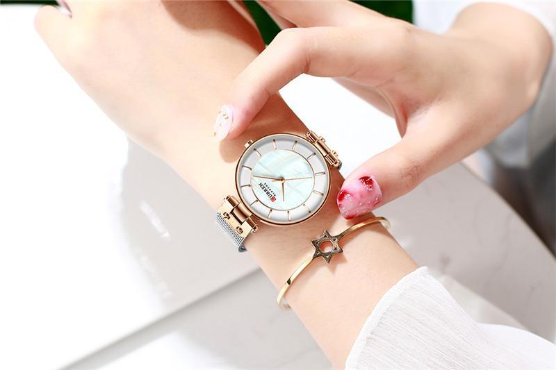 Montre de Luxe pour Femme avec Design en Zircon - Cadeau Parfait pour Elle
