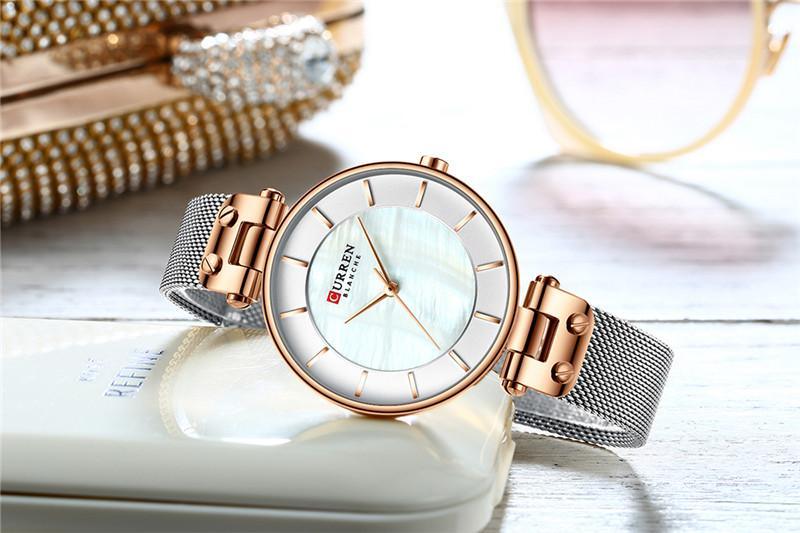 Montre de Luxe pour Femme avec Design en Zircon - Cadeau Parfait pour Elle