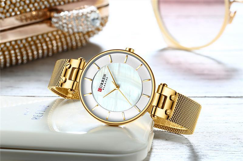 Montre de Luxe pour Femme avec Design en Zircon - Cadeau Parfait pour Elle