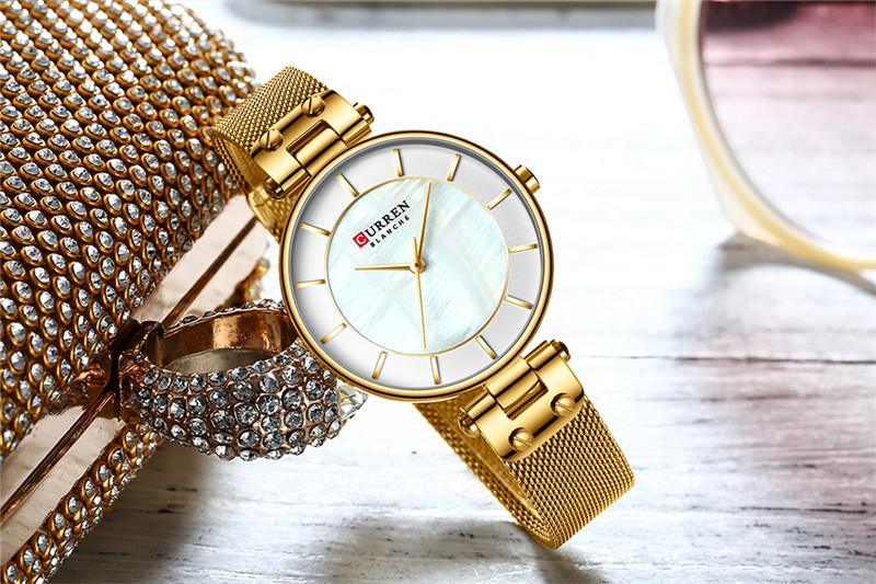 Montre de Luxe pour Femme avec Design en Zircon - Cadeau Parfait pour Elle