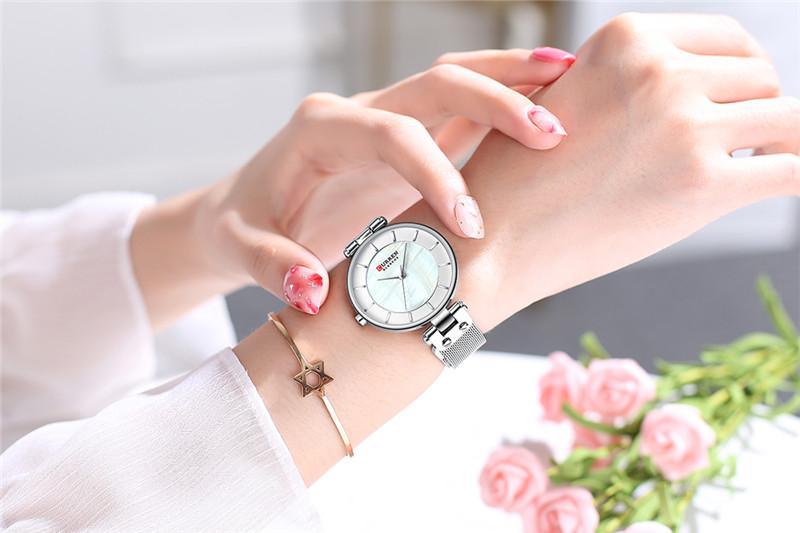 Montre de Luxe pour Femme avec Design en Zircon - Cadeau Parfait pour Elle
