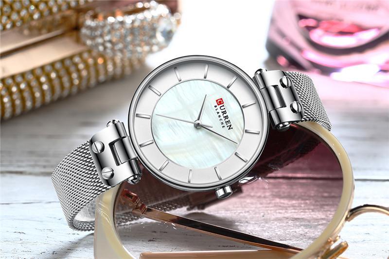 Montre de Luxe pour Femme avec Design en Zircon - Cadeau Parfait pour Elle