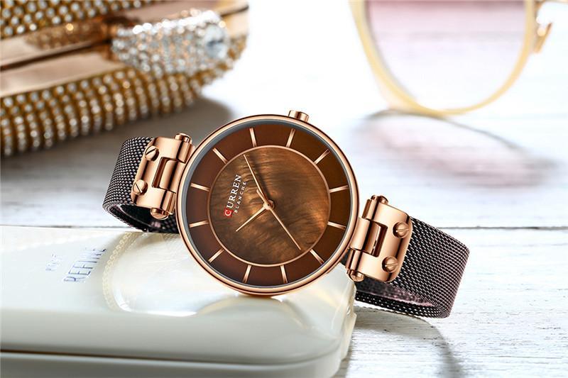 Montre de Luxe pour Femme avec Design en Zircon - Cadeau Parfait pour Elle