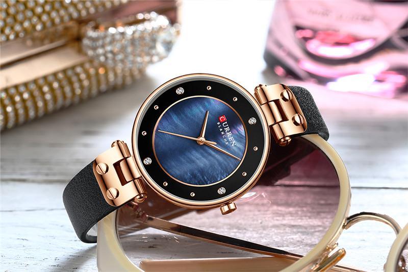 Montre de Luxe pour Femme avec Design en Zircon - Cadeau Parfait pour Elle