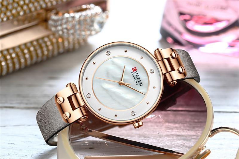 Montre de Luxe pour Femme avec Design en Zircon - Cadeau Parfait pour Elle
