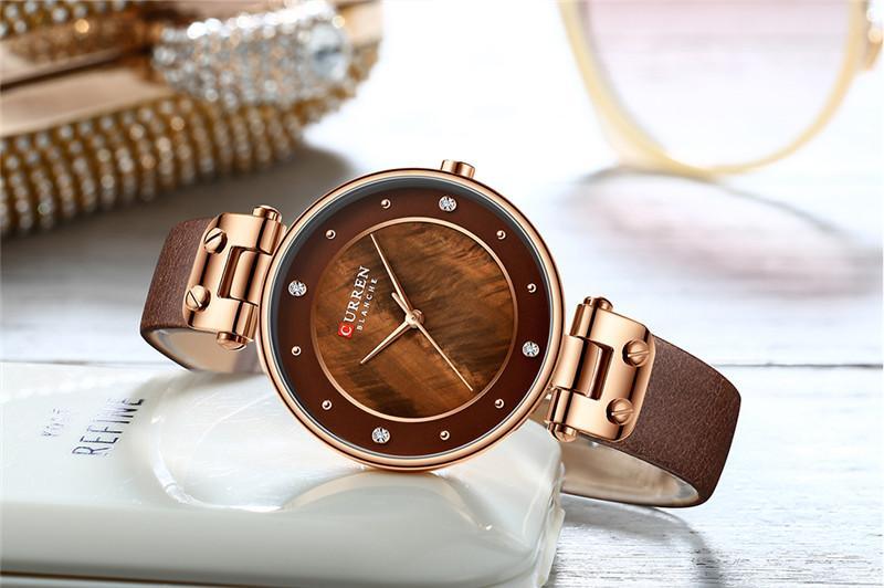 Montre de Luxe pour Femme avec Design en Zircon - Cadeau Parfait pour Elle