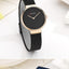 Montre en acier inoxydable décontractée pour femmes avec bracelet en tricot