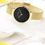 Montre en acier inoxydable décontractée pour femmes avec bracelet en tricot