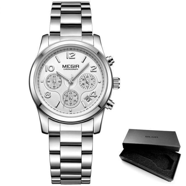 Montre Quartz Multifonctionnelle de Luxe pour Femmes - Étanche et Élégante