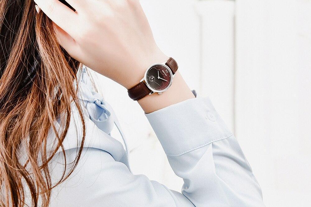 Elegant Round Luxury Women's Quartz Watch - Waterproof & Fashionable