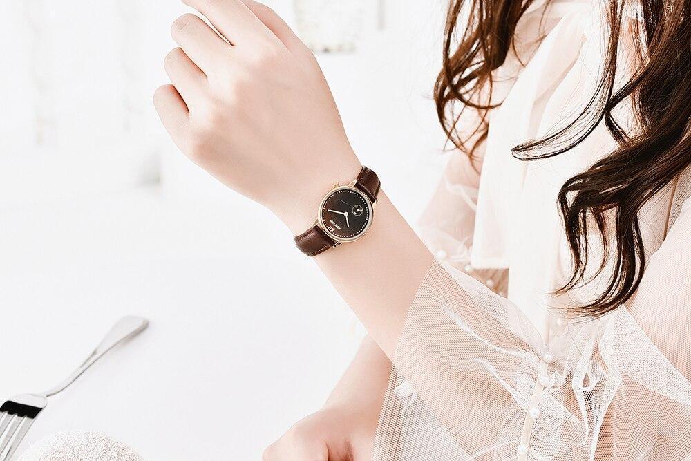 Elegant Round Luxury Women's Quartz Watch - Waterproof & Fashionable