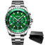 Reloj de Cuarzo Multifuncional para Hombre - Diseño Moderno de Acero Inoxidable