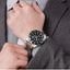 Reloj de Cuarzo Multifuncional para Hombre - Diseño Moderno de Acero Inoxidable