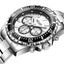 Reloj de Cuarzo Multifuncional para Hombre - Diseño Moderno de Acero Inoxidable