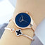 Reloj de Acero Inoxidable de Oro de Lujo para Mujer