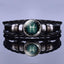 Bracelet en Cuir avec Charms des Signes du Zodiaque - Bangle Multicouche pour Hommes et Femmes