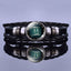 Bracelet en Cuir avec Charms des Signes du Zodiaque - Bangle Multicouche pour Hommes et Femmes