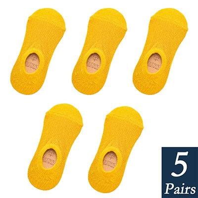 Calcetines de mujer de algodón premium sin costura y antideslizantes