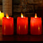 Ensemble de bougies LED sans flamme en 3 pièces pour une décoration élégante