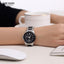 Reloj de Cuarzo para Mujeres en Negro y Plata Elegante - Diseño Impermeable