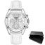 Montre de luxe blanche pour femmes en quartz étanche