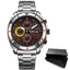 Reloj de Cuarzo de Negocios de Lujo para Hombre - Elegante Cronógrafo de Acero Inoxidable