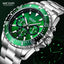 Reloj de Cuarzo Multifuncional para Hombre - Diseño Moderno de Acero Inoxidable
