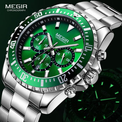 Multifunctional Men's Quartz Watch - Modern Stainless Steel Design