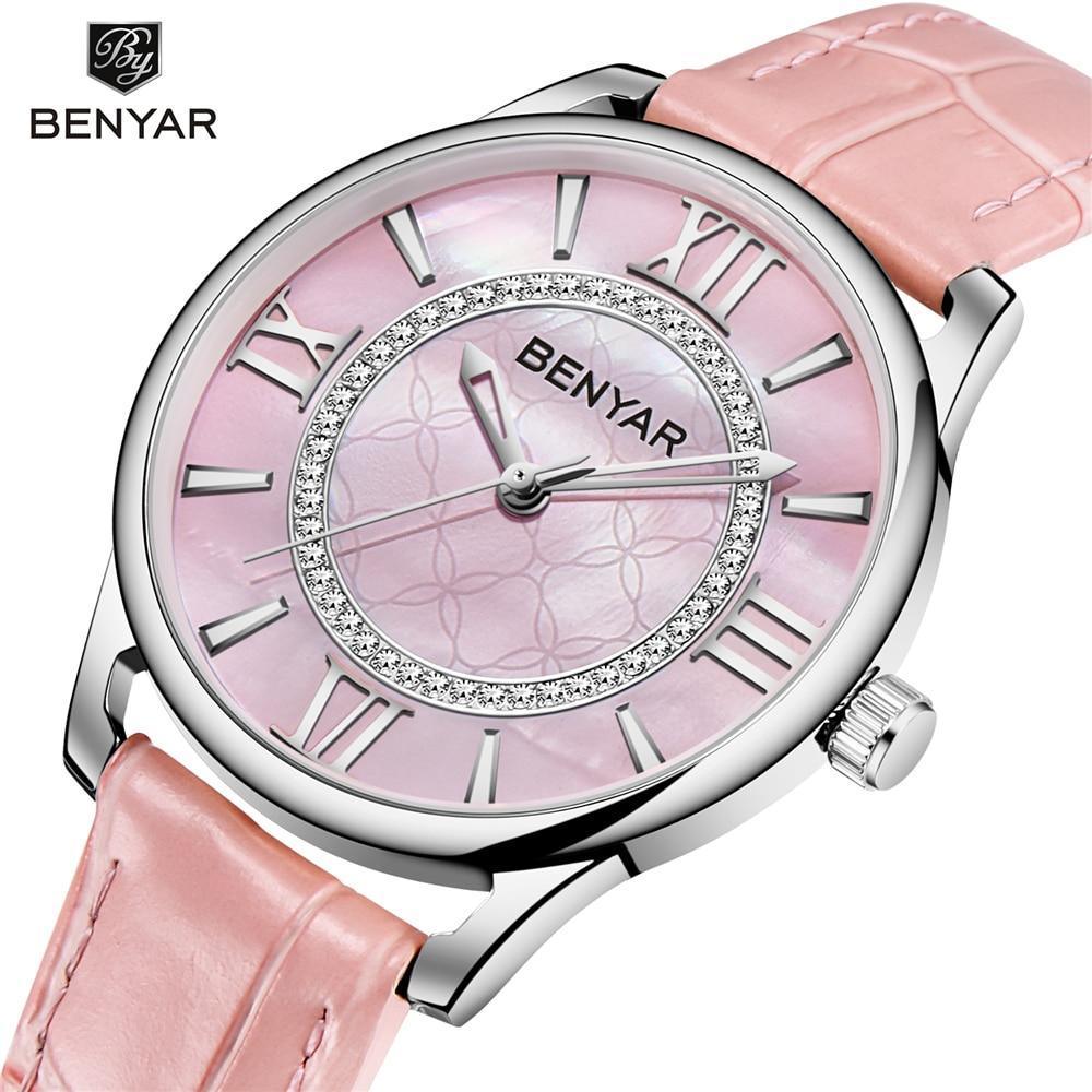 Montre à Quartz Élégante en Rhinestones pour Femmes