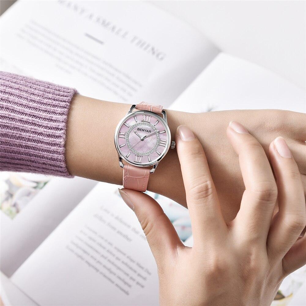 Montre à Quartz Élégante en Rhinestones pour Femmes