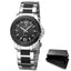 Elegant Silver Round Women's Waterproof Quartz Watch