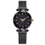 Luxury Simple Women Quartz Magnetic Wristwatch - Starry Sky Design