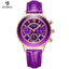 Luxury Green Business Women's Quartz Watch with Leather Strap