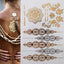 Tatuajes Temporales de Lujo en Metalizado Dorado Impermeables