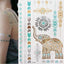 Tatuajes Temporales de Lujo en Metalizado Dorado Impermeables