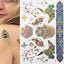 Tatuajes Temporales de Lujo en Metalizado Dorado Impermeables