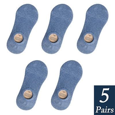 Calcetines de mujer de algodón premium sin costura y antideslizantes