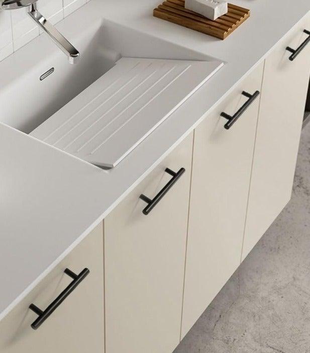 Ensemble de 20 poignées de cabinet en acier inoxydable brossé doré