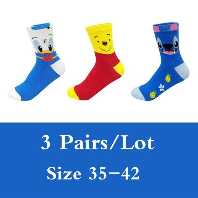 5 Pairs Cute Cartoon Animal Ankle Socks for Women