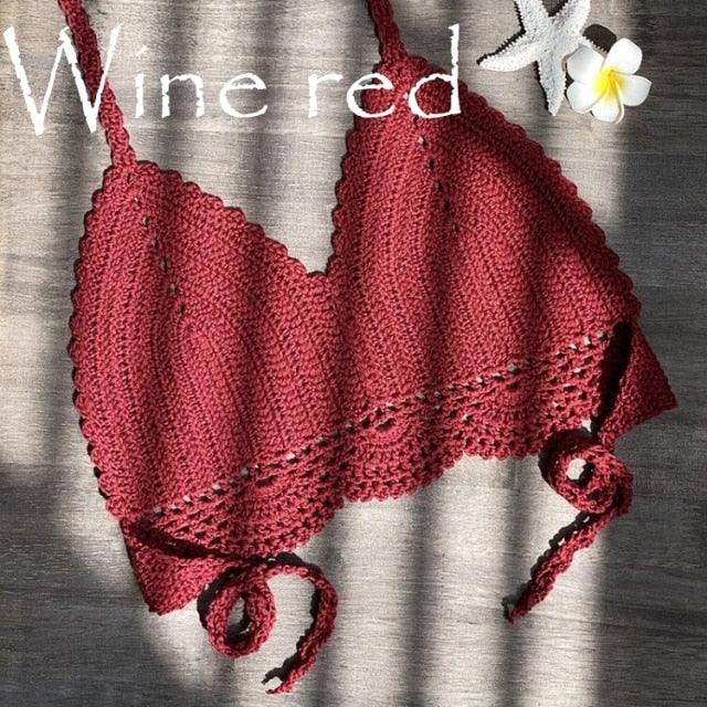 Conjunto de Bikini de Algodón Tejido Premium para Mujeres