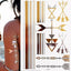 Tatouages temporaires pailletés or et argent - Imperméables et non toxiques