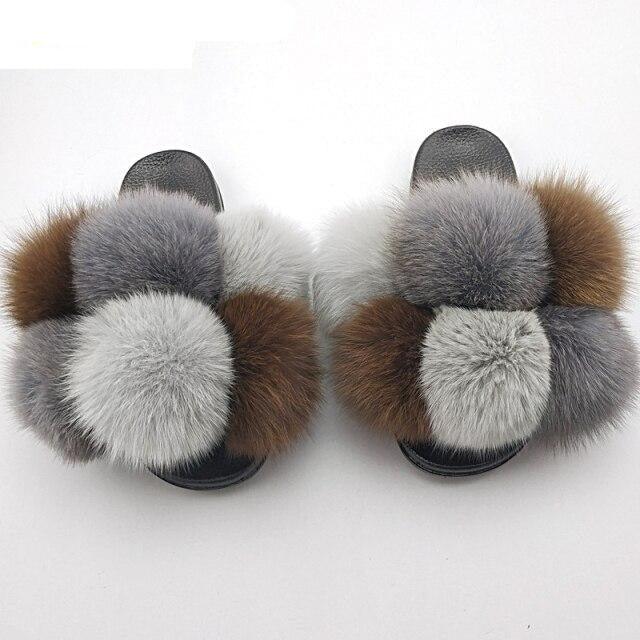 Chaussons en fausse fourrure pour femmes - Confortables et élégants