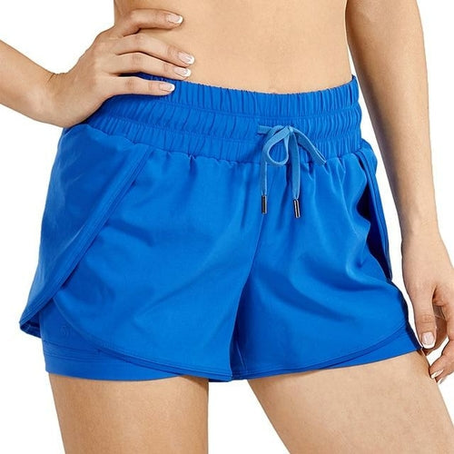 Women's 2-in-1 Workout Running Shorts with Liner