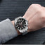 Luxury Men's Gold Quartz Analogue Wristwatch