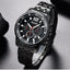 Luxury Men's Gold Quartz Analogue Wristwatch