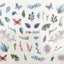 Diseños de Animales Florales Calcomanías de Uñas de Transferencia de Agua