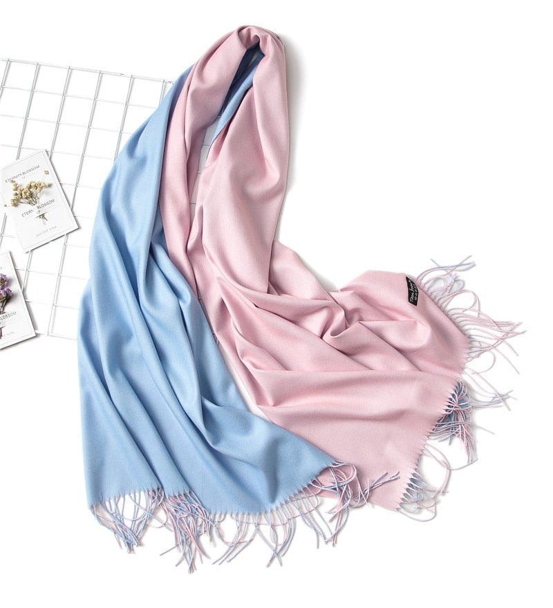 Elegant Cashmere Winter Scarf - Lightweight & Versatile Shawl for Women - Korvel