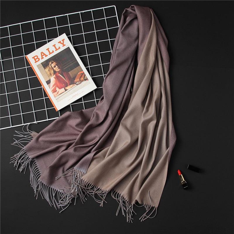 Elegant Cashmere Winter Scarf - Lightweight & Versatile Shawl for Women - Korvel