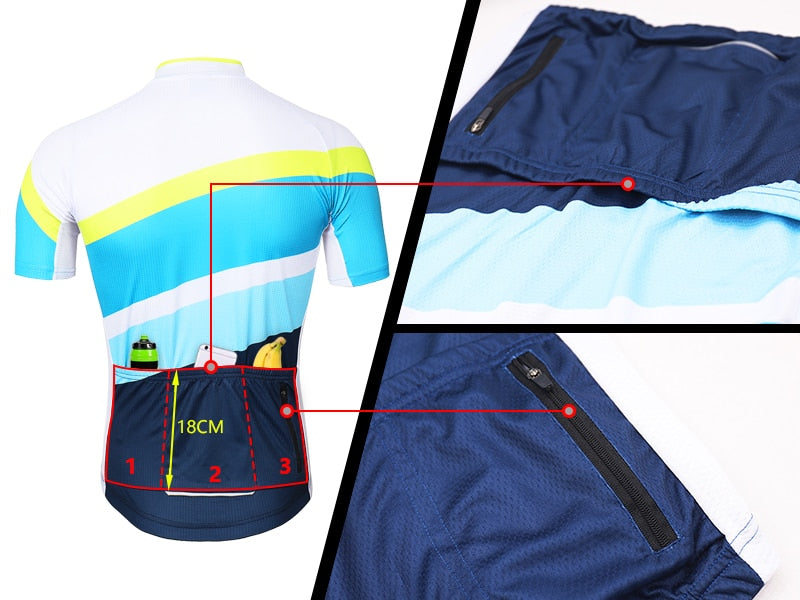 Men's Quick Dry Short Sleeve Cycling Jersey